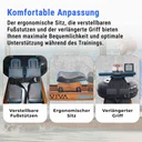Siège ergonomique confortable du rameur à eau AsVIVA RA18 Pro pour de longues séances d'entraînement