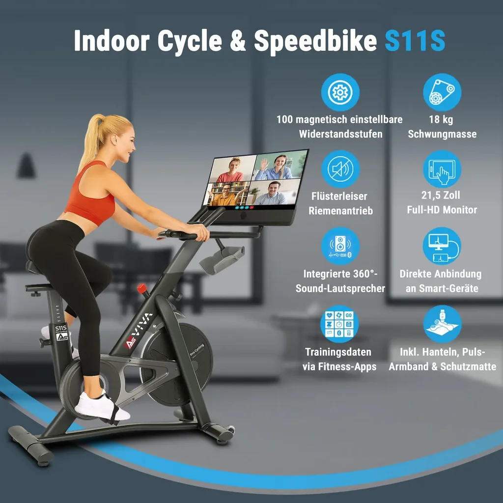 AsVIVA | INDOOR CYCLE Cardio XI Sport bicycle S11 - Vue du produit