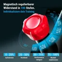 Niveaux de résistance réglables en continu du AsVIVA Speedbike S11S pour une intensité d'entraînement individuelle