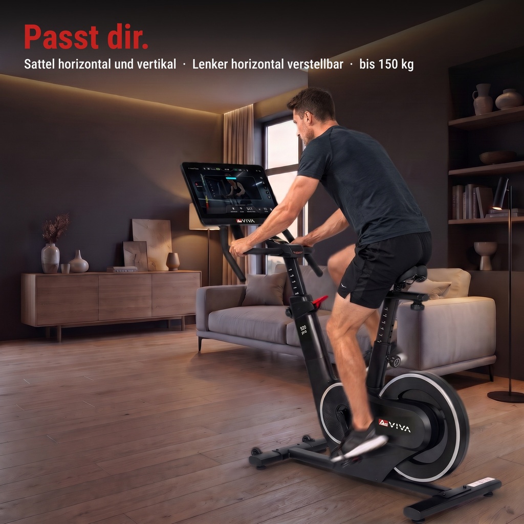 Speedbike Multimedia Studio Pro S20 – Sattel und Lenker verstellbar