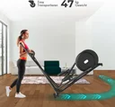 Design compact et gain de place du vélo elliptique AsVIVA C29 Step pour les petites salles de sport