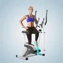 Enjambement bas du vélo elliptique AsVIVA C16 pour monter facilement et en toute sécurité