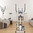 Design compact du vélo elliptique AsVIVA C16 pour les petits espaces et une surface au sol réduite