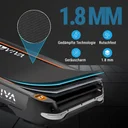 Vue détaillée de la surface de course dense du tapis de course AsVIVA Smart T18 Pro pour un maintien sûr
