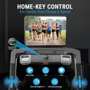 Bouton rotatif innovant pour contrôler la vitesse et l'inclinaison sur le tapis de course AsVIVA T18 Pro