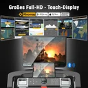 Grand écran tactile avec données d'entraînement du tapis de course AsVIVA Smart T18 Pro