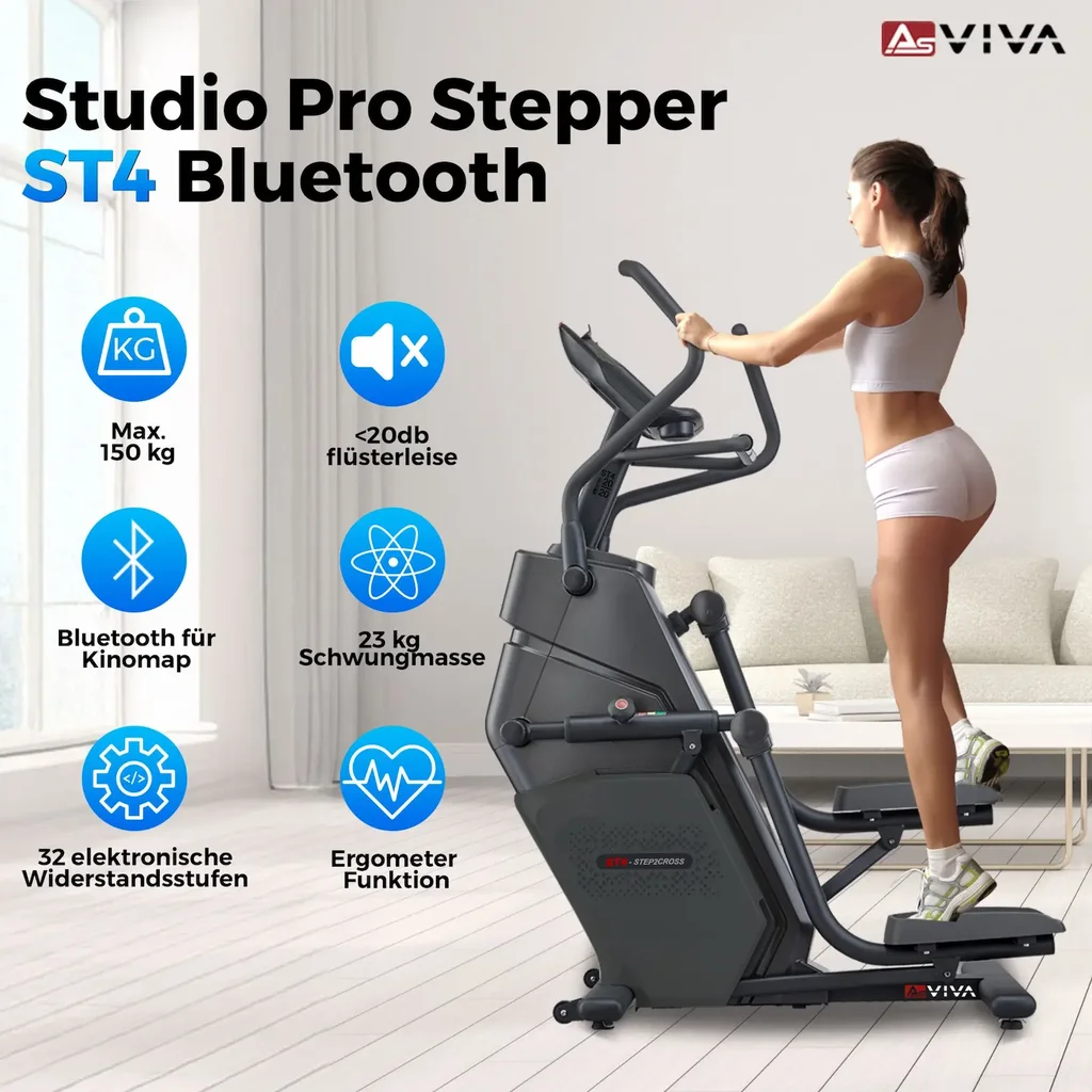 Aperçu des avantages du stepper AsVIVA ST4 en un coup d'œil