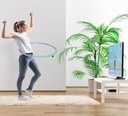 Un modèle montre un entraînement abdominal efficace avec le cerceau Hula-Hoop AsVIVA HH1