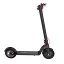 Profil latéral de la trottinette électrique AsVIVA ES01 avec roue avant équipée d'un pneu gonflable