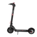 Vue latérale de la trottinette électrique AsVIVA ES01 avec logo de la marque visible sur le marchepied