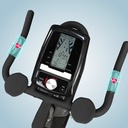 Capteurs de pouls tactiles sur le guidon du Speedbike AsVIVA Power Trainer S8 Pro pour la mesure de la fréquence cardiaque