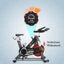 Ordinateur d'entraînement avec écran LCD du Speedbike AsVIVA Power Trainer S8 Pro