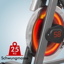 Masse d'inertie du Speedbike AsVIVA Power Trainer S8 Pro pour un mouvement fluide et silencieux