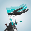 Guidon réglable du Speedbike AsVIVA Power Trainer S8 Pro avec prise en main sûre