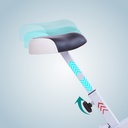 Selle ergonomique rembourrée du vélo d'appartement AsVIVA H14 pour un entraînement confortable
