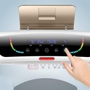 Écran LED du tapis de course Walking Pad AsVIVA T211 avec affichage de la vitesse et des données d'entraînement
