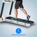 Système d'amortissement de la surface de course préservant les articulations du tapis de course AsVIVA T211