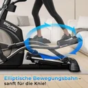 Mouvements elliptiques doux pour les articulations du vélo elliptique AsVIVA E50 Pro pour un déroulement de mouvement naturel