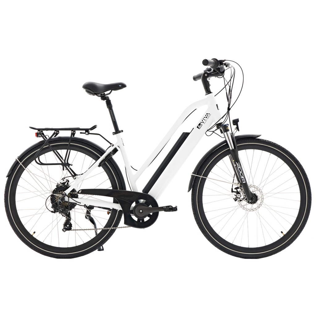 City E-Bike B15 – 28 Zoll – Grau/Weiß (NEUF, Gris / Brun)
